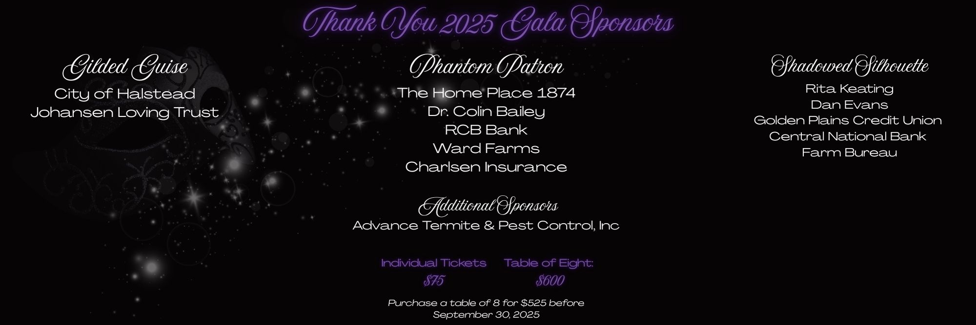 Website Banner Sponsors